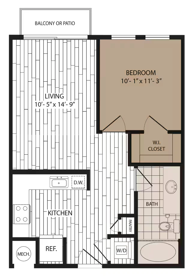 Unit 411 411 floor plan